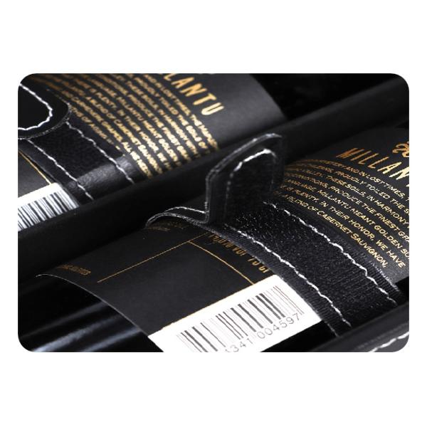 Noble Leather Packaging Gift Double Bottle Wine Box 34.5x17x9cm Size