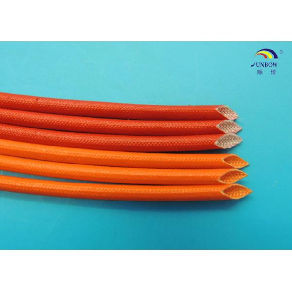 Yellow Black Red Natural Color Acrylic Resin Fiberglass Braided Sleeving / Eco-friendly Insulating Sleeves
