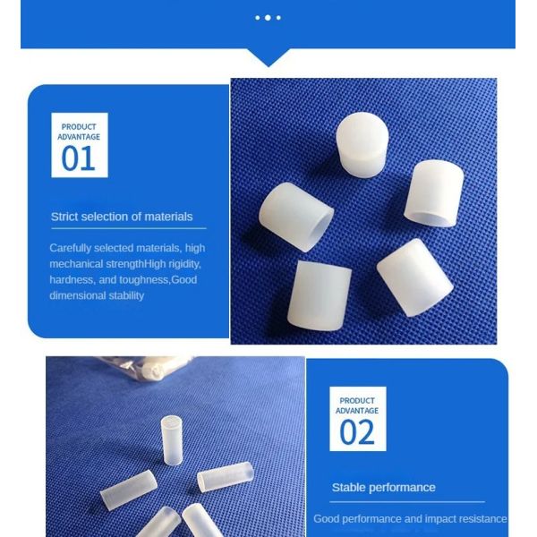 YZ-030 High Temperature Resistant Silicone Screw Waterproof Dustproof Soft Rubber Protective Sleeve with Round Structure