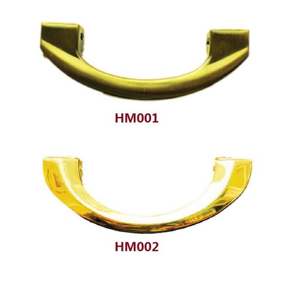 HM002 Metal Coffin Handles Die Casting color antique bronze size 20*8 cm moon shape european design