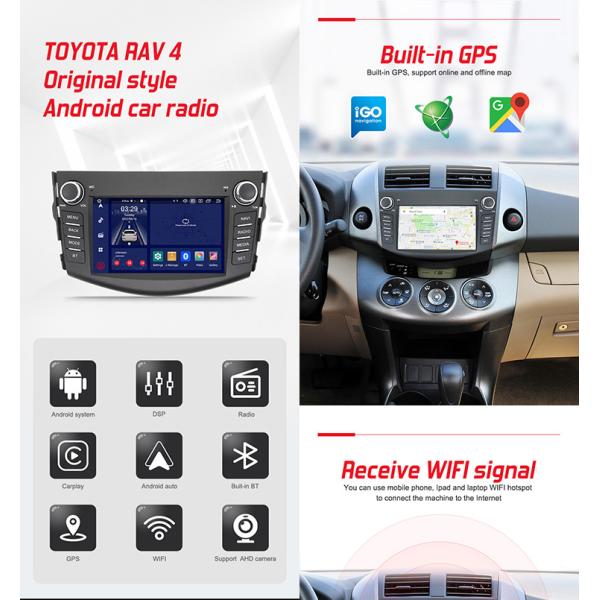 Toyota RAV4 OEM Автомобильное радио с 4G DSP Беспроводной Carplay 360 Камера с видом на птицу