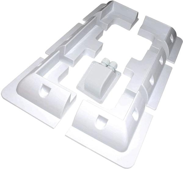 ABS Brackets for Solar Panel Installation on Caravan Motor Home RV 7PCS White Black
