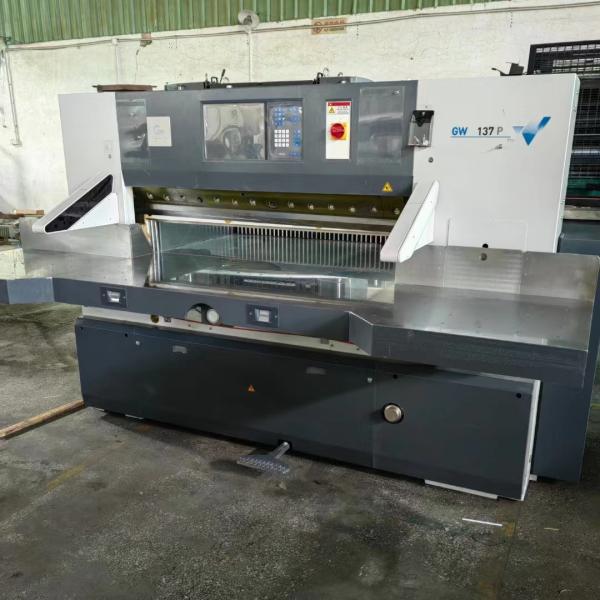 Precision 4000 KG Hydraulic Computerized Paper Cutter Guillotine Machine Voltage 220v