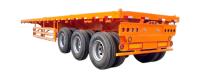 CIMC 20ft 40ft Semi-remorque Container de transport de fret Twistlocks Design à plat en acier au carbone 12R22.5 remorques de camion