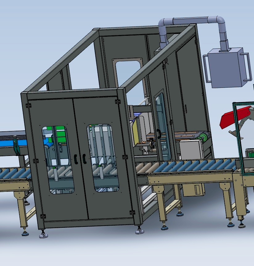 China Made Fully Automatic High-Accuracy Carton Packing line for Beverage and Apparel Packaging
