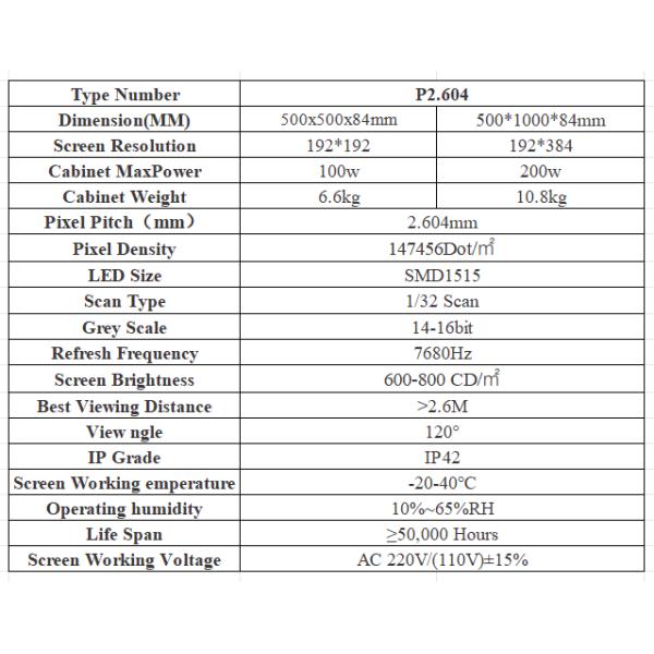 P2.6mm 4k Écran LED intérieur Écran LED fixe intérieur Écran LED commercial Publicité Écran LED intérieur
