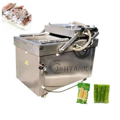 O alimento de mar salgou o empacotador seco do vácuo da câmara do dobro do arroz da carne da carne de porco dos peixes da carne