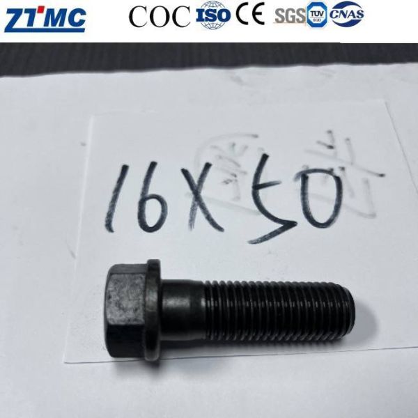 High Strength 16x50 Excavator Sprocket Bolt, Track Bolt for Undercarriage Parts