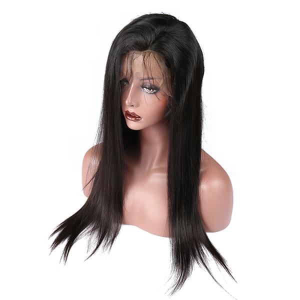 Brazilian Straight Lace Front Human Hair Wigs Bleach Knots And Baby Hair