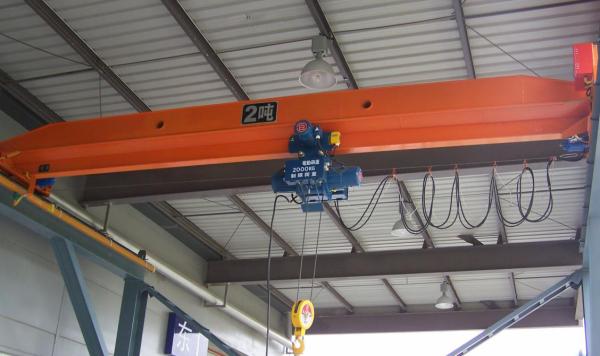 Industrial Electric Traveling Single Girder Overhead Crane 3 Ton / 2 Ton