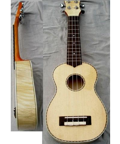 21"  concert Ukulele flamed maple solidwood four string guitar high quality AGUL16