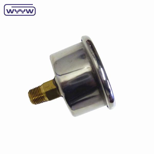 40mm ceneter volta OEM 1/4 bsp npt 1,5 polegadas rosto glicerina preenchido manômetro de pressão