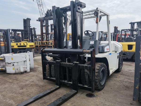 Routine Fork Length Used TCM Toyota Material Handling Equipment 7 Ton Diesel Forklift