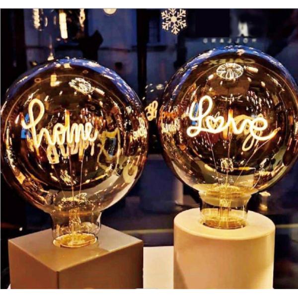 электрические лампочки гибкого письма шарика G125 СИД 2200K домашние янтарные винтажные 125*175mm