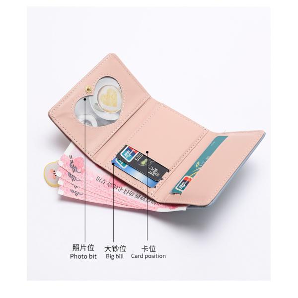 Маленький кошелек дамы кошелек короткий стиль девушка студентка мода мультфильм монета кошелек оптом кошелек клип женский