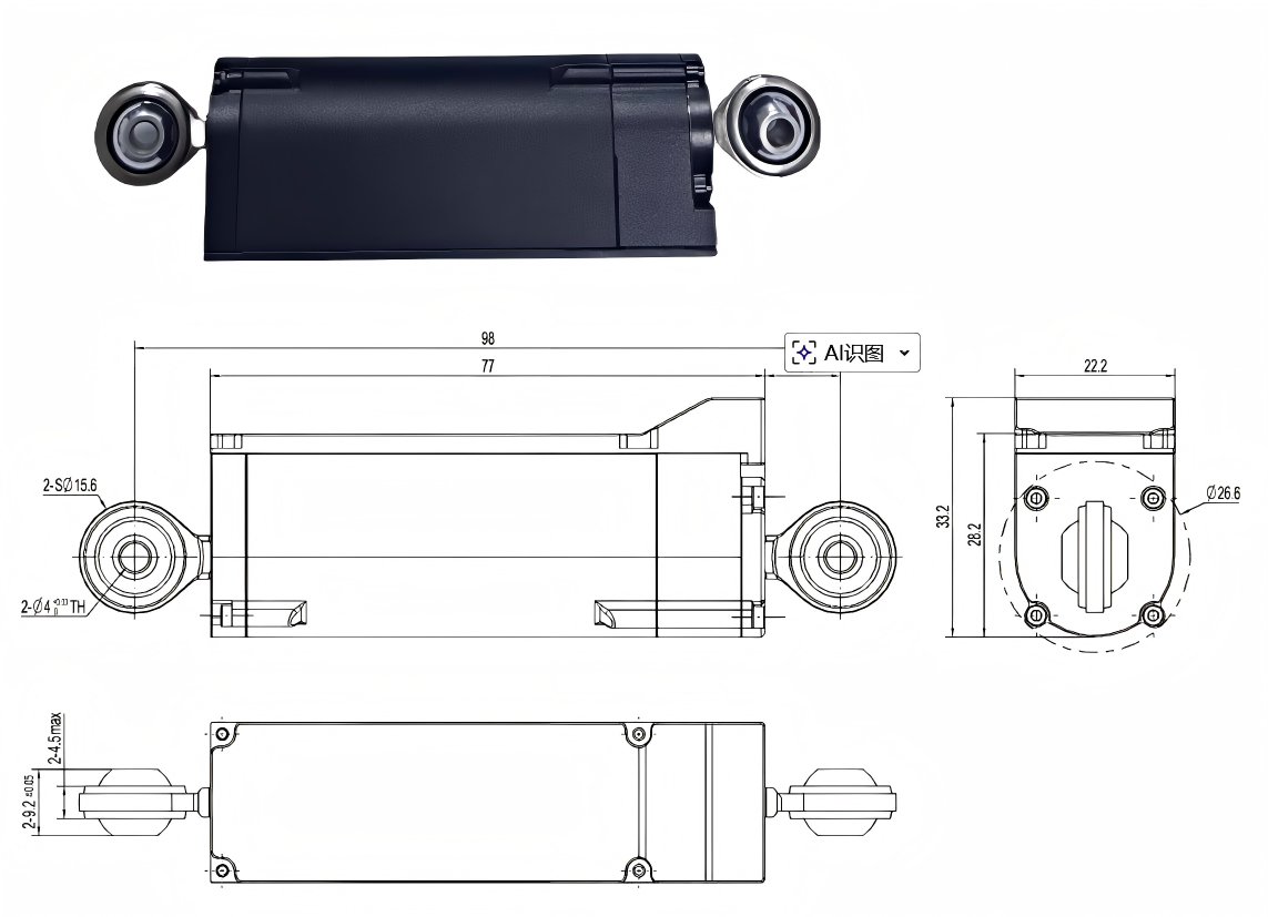 Linear Actuator for Humanoid Robot Arm --300N