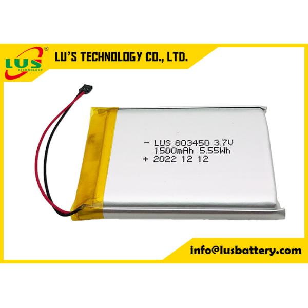 Литий-полимерная батарея 1500mAh 5.55Wh LP803450 1500mAh 3.7V перезаряжаемая литий-полимерная батарея LP803450