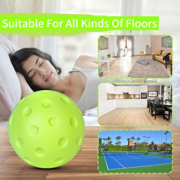 Waterproof Noiseless 74mm Pickleball Training Ball with PU Foam for Indoor Practice
