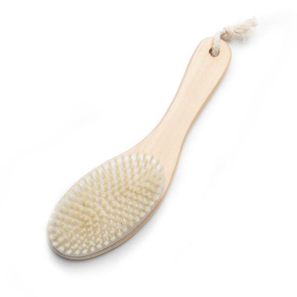 Exfoliating Dry Body Bath Shower Brush Chicken Legs Shape Natural Wooden Nylon