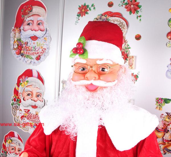 Electric Christmas old man music Santa Claus 160cm Outdoor Christmas Decoration