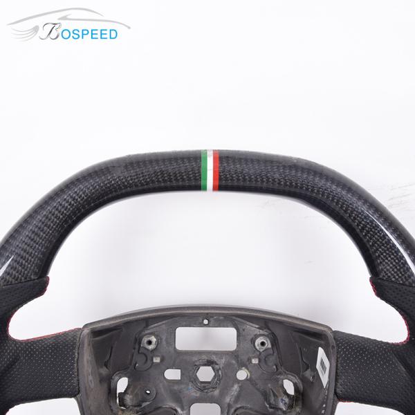 OEM Racing Car Ford Carbon Fiber Steering Wheel Fiesta Green Stripe