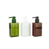 125 ml retângulo verde/ branco/ âmbar liso com bomba verde/ branco/ âmbar para frasco de loção de shampoo