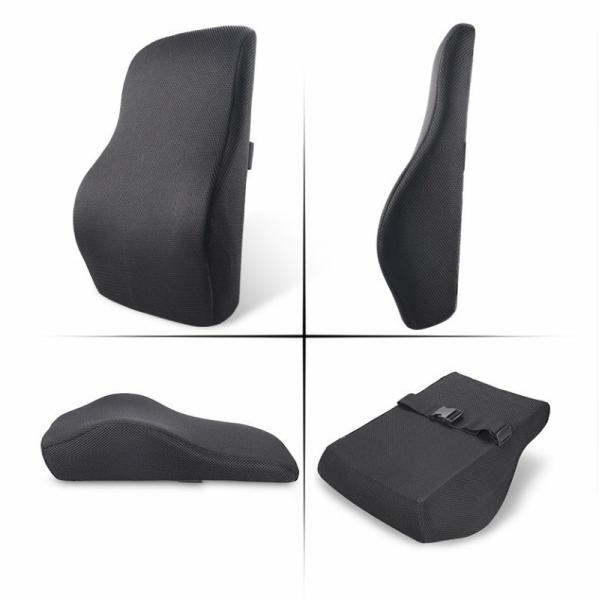 Hotel Memory Foam Back Cushion With 3D Mesh Cover Non-slip Cushion for Back Pain