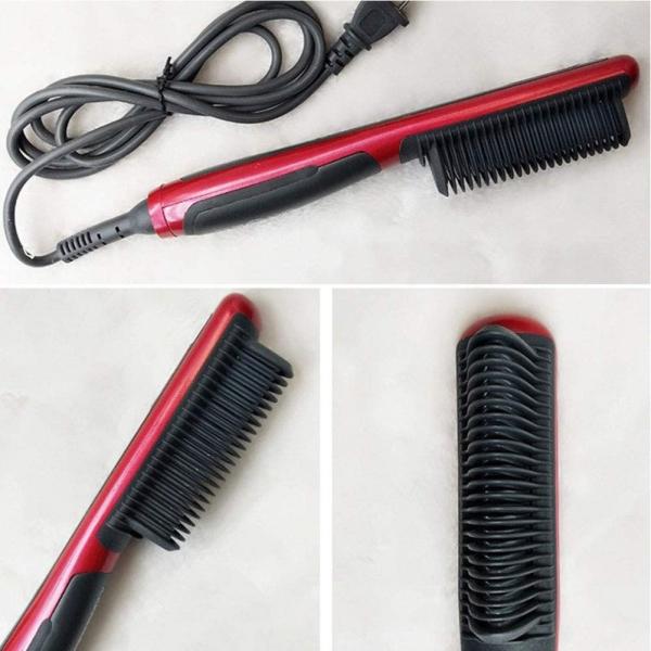 Mini Roll Electric Hair Brush , Constant Temperature Abs Ionic Hair Straightener Brush