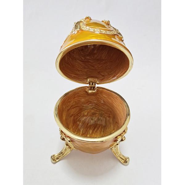 Luxury Faberge Easter Eggs Faberge-Egg Hand Painted Jewelry Trinket Box Gift for Easter Home DecorDirect Jewelry Boxes