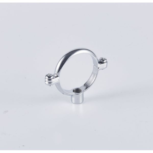 Easy Install Brass Pipe Clamp For Plumbing Industrial Applications Chrome Plated Clamp
