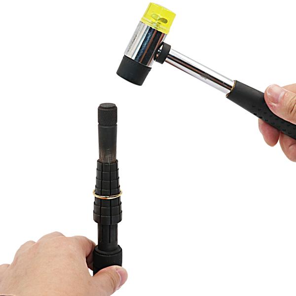 Металлический молоток с двойной головой из пластика и резины для ювелиров