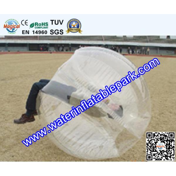 Customized  Popular  Clear TPU Bubble Ball Football Hand Printing