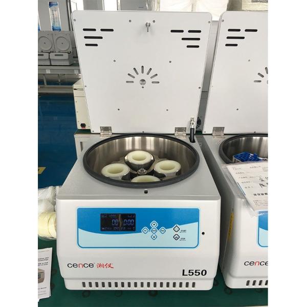 Центрифуга плазмы L550 низкоскоростная с ротором 4x100ml 200ml 500ml качания