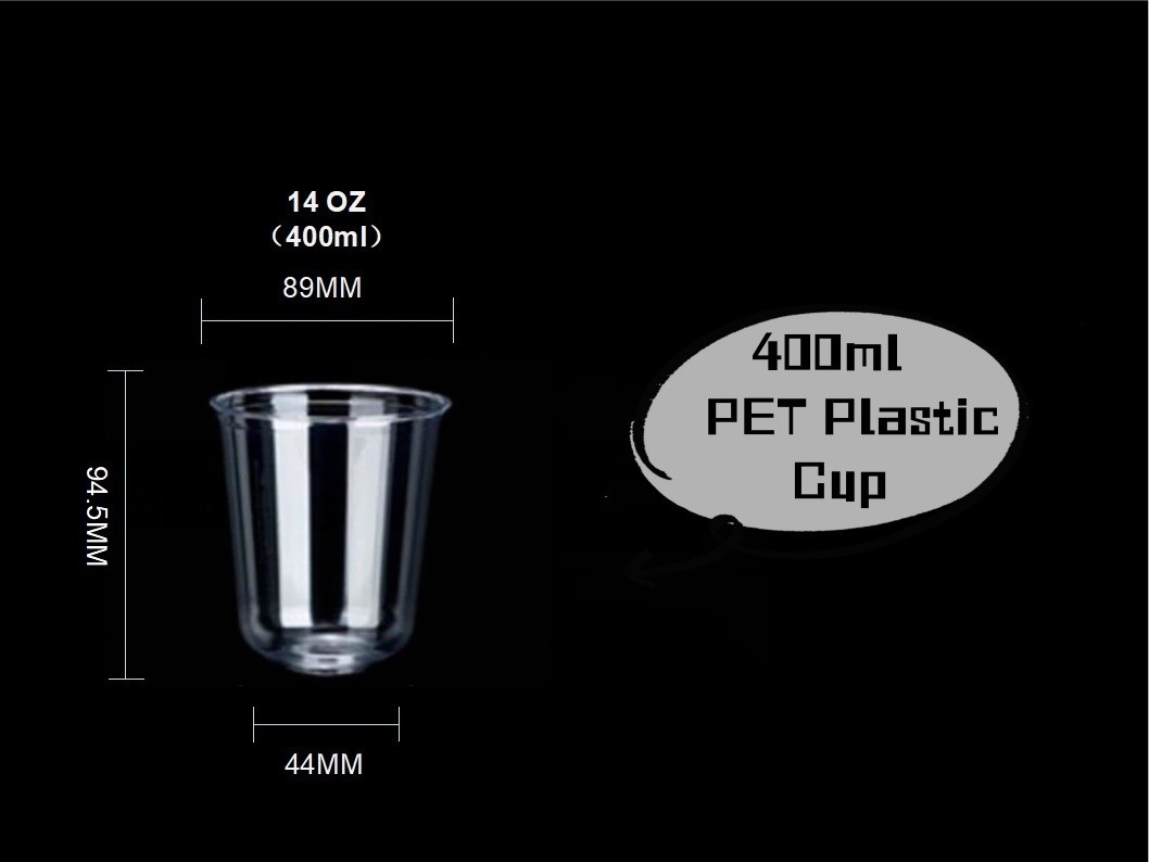 US Clear Plastic Disposable Cup Eco Friendly 100% Biodegradable Compostable Cold Cup