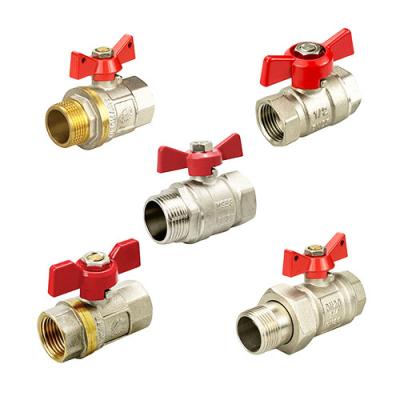 Gas Pipes Plumbing Straight Ball Valve Brass Natural Gas Control Npt Ball Valve
