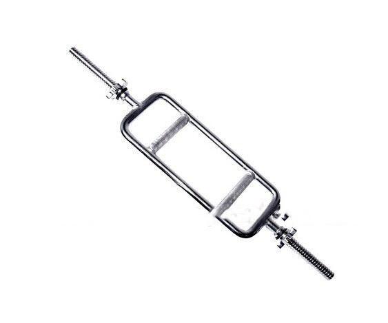 34 Inch Threaded Tricep Bar , Body Solid Tricep Bar Solid Chromed Steel Material