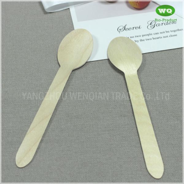 Nature Color 6 Inch Brich Wood Knife Spoon Sets-Eco Friendly Disposable Wooden Cutlery,Biodegradable Cutlery Supplier