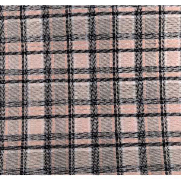 Trendy Pink Black Striped Textile Fabric for Fashionable Apparel Clothing Design