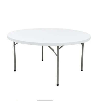 Foldable 150cm Round Table for Events and Parties Made of Durable Plastic Material