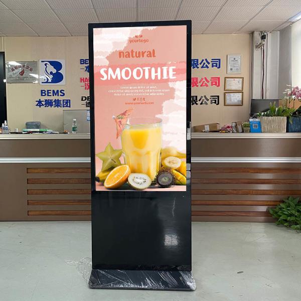 Commercial Floor Standing Digital Signage Stand 43 49 55 65 Touch Screen Display Kiosk