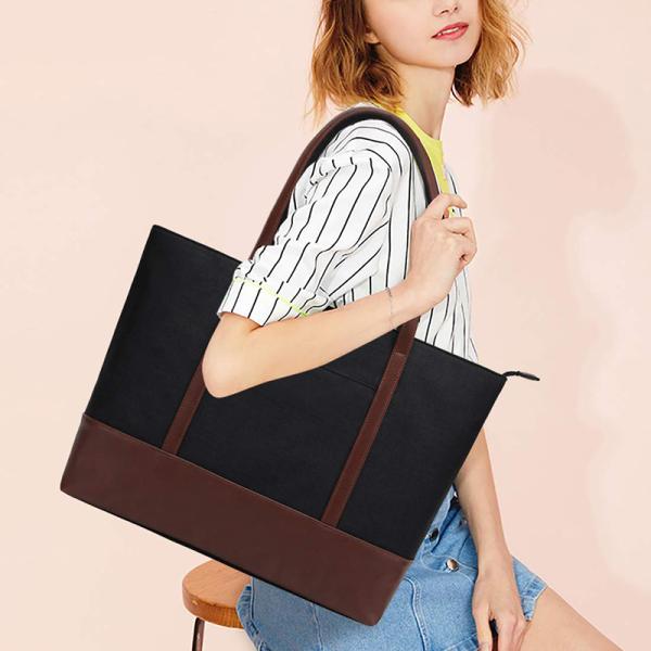 Customized amazing design fashion womens laptop tote