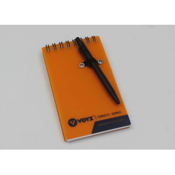 Small Stationery Recycled Paper Notebook / Journal With Plastic PP Cover