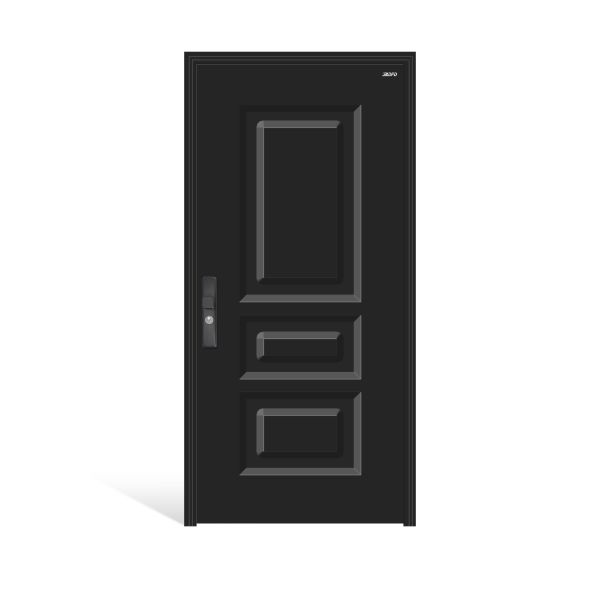 Heavy Duty Exterior Security Door Office Apartment House Steel Security Entry Door