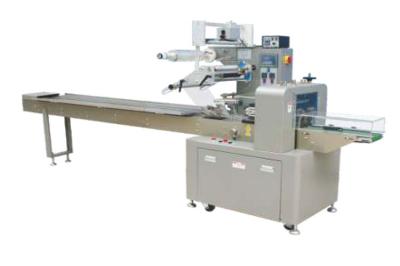 maxila do acondicionamento de alimentos do pão da máquina de 3kw 90bags/Min Horizontal Flow Wrap Packing única