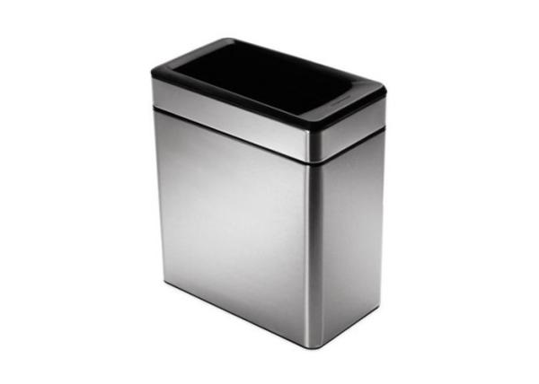 Customized Colors Stainless Steel Trash Can , Stainless Steel Dustbin For Home  / School