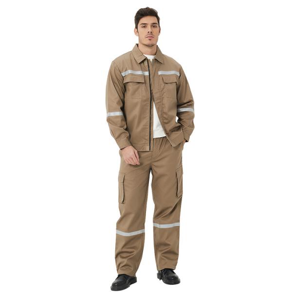 Traje a prueba de fuego de algodón FR Conjunto de normas internacionales para el petróleo, la minería petroquímica y la industria eléctrica