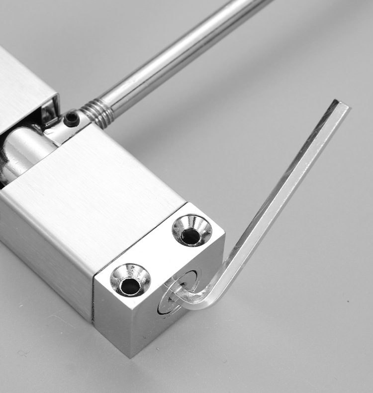 Silent Spring Automatic Door Closer Aluminum Alloy Wood Simple Design 180 Opening 50kg Capacity Household Hotel Use Normally