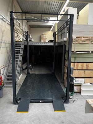 AA4C High Rise 4 Post Car Lift  Car Vehicle Lift Car Elevator Car Parking Lift 4M High With Full Platform