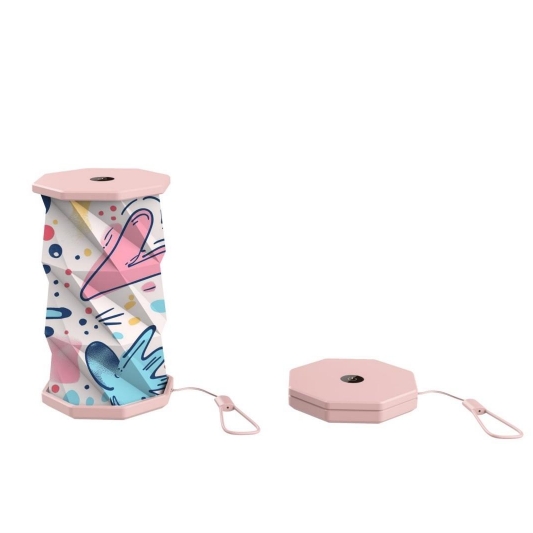 Art Rotating Recycled Paper Lamp Nightlight For Kids Bedroom 2700K