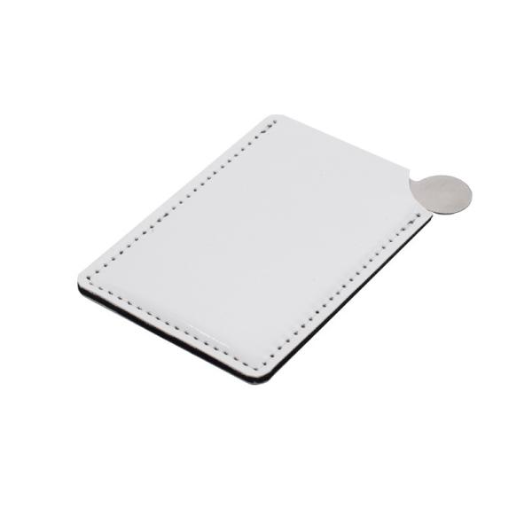 Creative Sublimation Blank PU Case Stainless Steel Mirror Sublimation Pocket Makeup Mirror